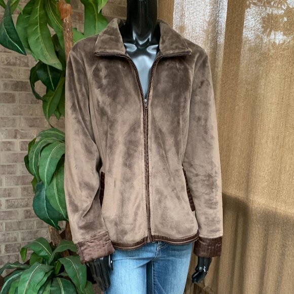 Pendleton Velour Satin Trim Jacket Sz L - Picture 9 of 16